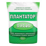 Мінеральне добриво Плантатор 5.15.45, NPK, мікроелементи, амінокислоти, фітогормони, вітаміни, прилипач